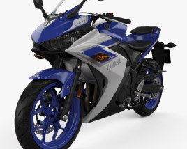 Yamaha YZF-R3 2015 3D-Modell