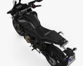 Yamaha MT-07 Tracer 2016 3d model top view