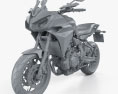 Yamaha MT-07 Tracer 2016 3d model clay render