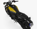 Yamaha XSR900 2016 3D-Modell Draufsicht