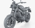 Yamaha XSR900 2016 3Dモデル clay render