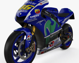 3D model of Yamaha YZR-M1 MotoGP 2015