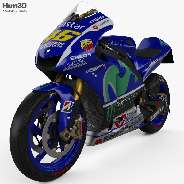 Yamaha YZR-M1 MotoGP 2015 3D модель
