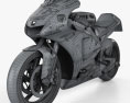 Yamaha YZR-M1 MotoGP 2015 Modello 3D wire render