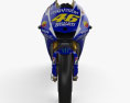 Yamaha YZR-M1 MotoGP 2015 Modello 3D vista frontale
