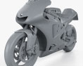 Yamaha YZR-M1 MotoGP 2015 Modello 3D clay render
