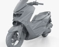 Yamaha NMAX 160 ABS 2017 Modello 3D clay render