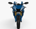 Yamaha R6 2017 3D模型 正面图