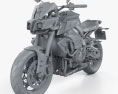 Yamaha MT-10 2016 Modèle 3d clay render
