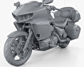 Yamaha Star Venture 2018 3d model clay render