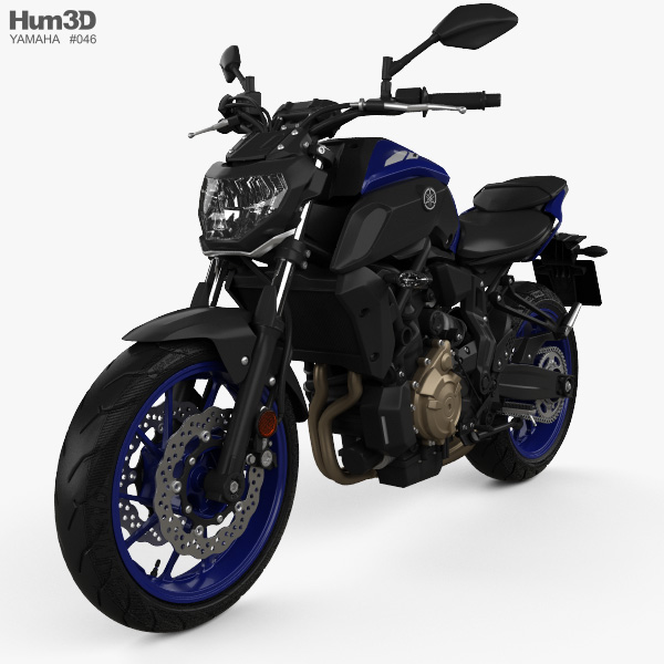 Yamaha MT-07 2018 3D模型