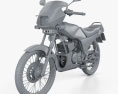Yamaha RXZ-135 1997 3Dモデル clay render