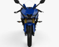 Yamaha YZF-R125 2019 3D-Modell Vorderansicht