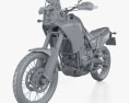 Yamaha Tenere 700 2024 3D模型 clay render