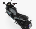Yamaha Fazer 25 2018 3D-Modell Draufsicht