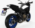Yamaha Tracer 700 2020 3D-Modell Rückansicht