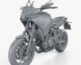 Yamaha Tracer 700 2020 3d model clay render