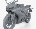 Yamaha R15 2020 Modelo 3D clay render