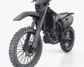Yamaha WR250F 2007 3d model wire render