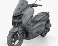 Yamaha NMAX 155 2020 3d model wire render