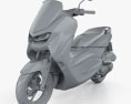 Yamaha NMAX 155 2020 3d model clay render