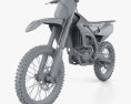 Yamaha YZ250F 2020 Modèle 3d clay render
