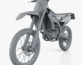 Yamaha YZ450F 2020 3D модель clay render