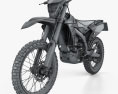 Yamaha WR450F 2016 3D-Modell wire render