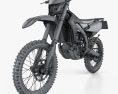 Yamaha WR450F 2020 3D-Modell wire render