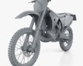 Yamaha YZ250 2008 3Dモデル clay render