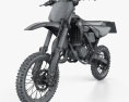 Yamaha YZ65 2019 3D-Modell wire render