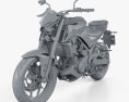 Yamaha MT-03 2021 Modelo 3d argila render