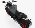 Yamaha MT-09 2021 3D-Modell Draufsicht