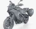 Yamaha Tracer9 GT 2021 3D-Modell clay render