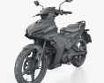 Yamaha Y16ZR 2024 3D-Modell wire render