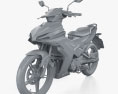 Yamaha Y16ZR 2024 3d model clay render