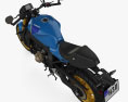 Yamaha XSR900 2024 3D-Modell Draufsicht