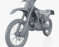 Yamaha YZ 250 2024 3D模型 clay render