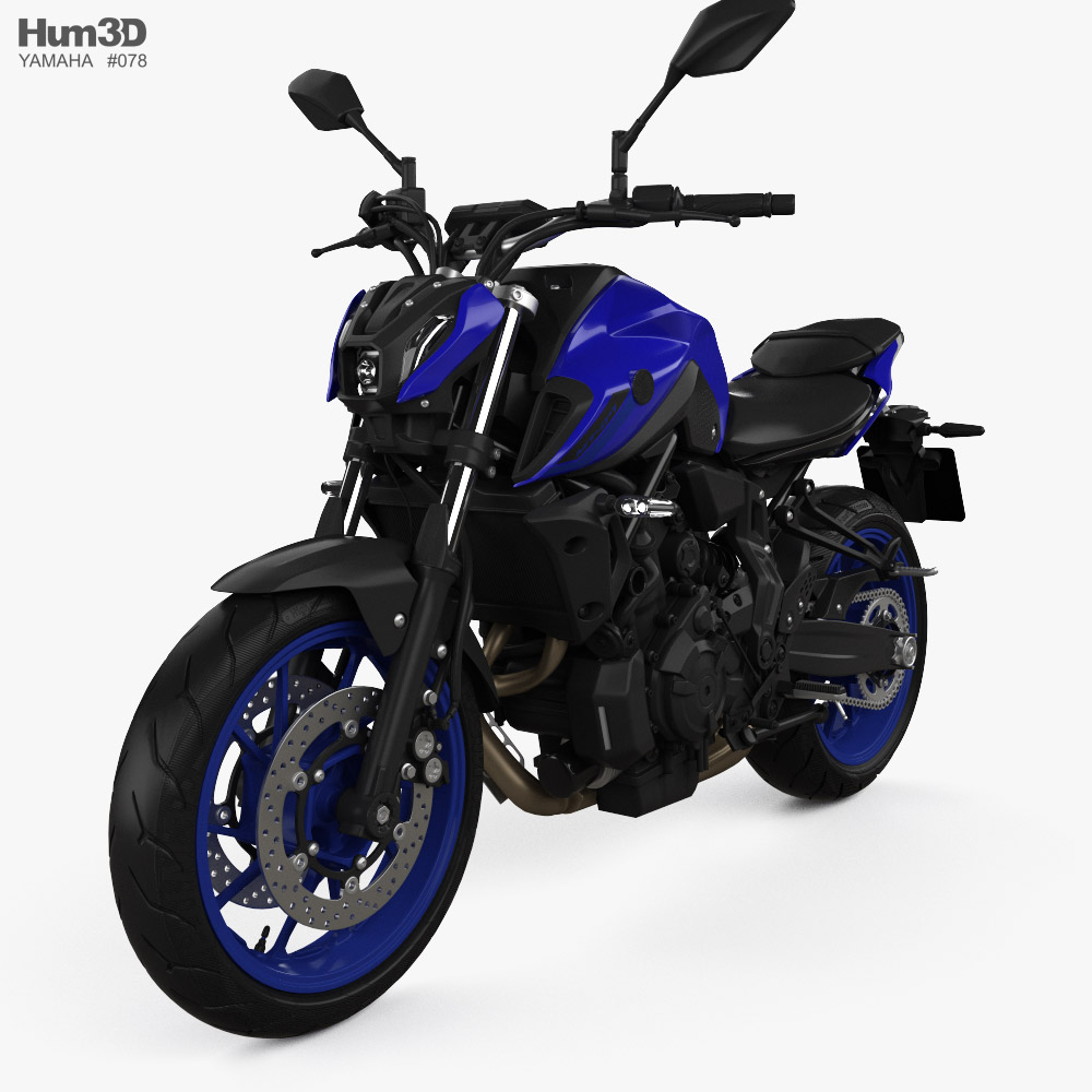Yamaha MT-07 2022 3D 모델 