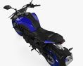 Yamaha MT-07 2024 3D модель top view