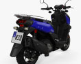 Yamaha Zuma 125 2024 3D-Modell Rückansicht