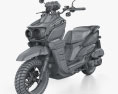Yamaha Zuma 125 2024 3D-Modell wire render