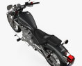 Yamaha V Star 250 2024 3D模型 顶视图
