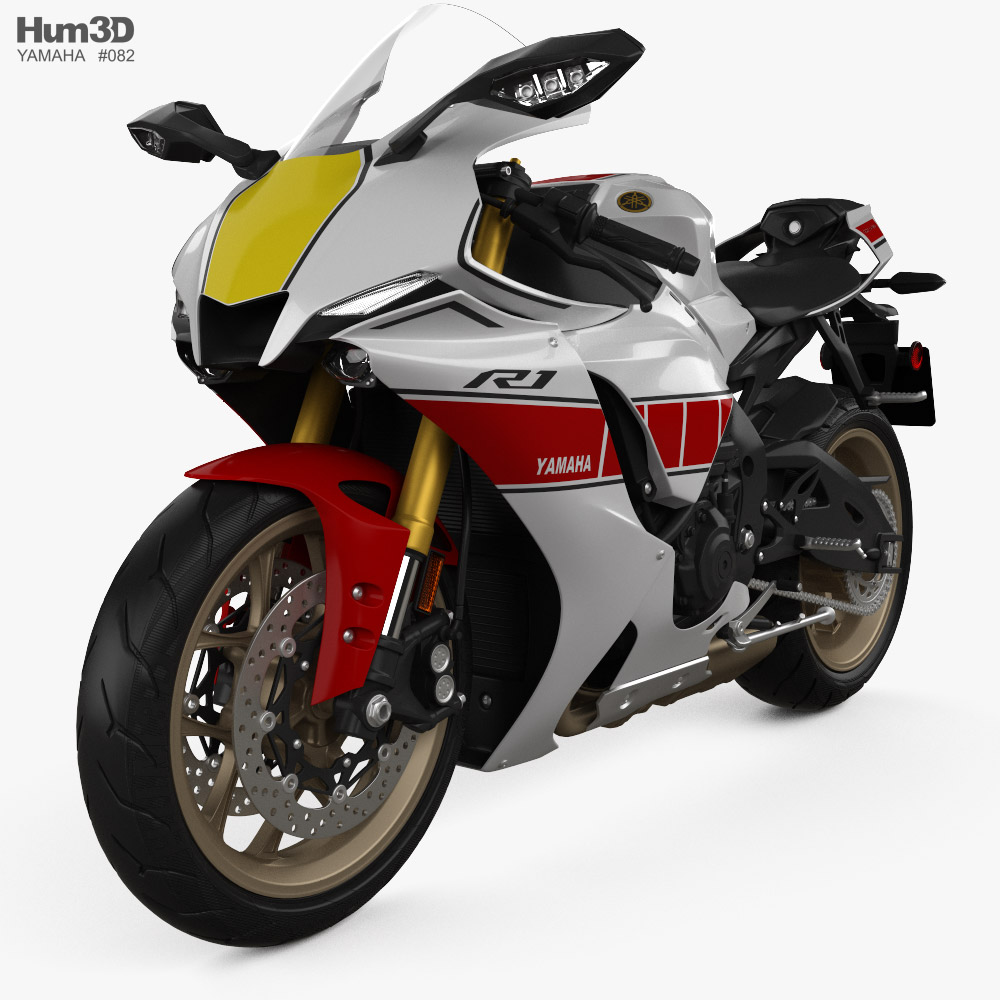 Yamaha YZF-R1 World GP 60th Anniversary Edition 2022 3D模型