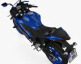 Yamaha YZF R125 2024 3D-Modell Draufsicht
