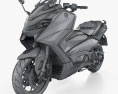 Yamaha T-Max 560 2024 3Dモデル wire render