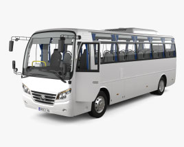 Yutong ZK5110XLH Bus with HQ interior 2021 Modèle 3D