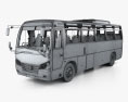 Yutong ZK5110XLH Bus with HQ interior 2021 3D模型 wire render