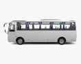 Yutong ZK5110XLH Bus with HQ interior 2021 Modello 3D vista laterale