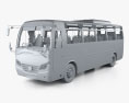 Yutong ZK5110XLH Bus with HQ interior 2021 3D-Modell clay render